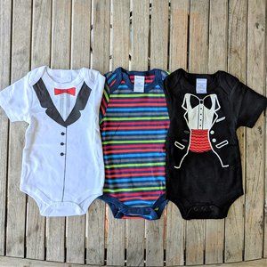 3-Pack Cotton Onesies 6-9 Months (NWT)